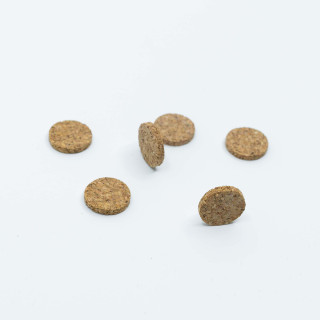 Möbeltassar, självhäftande, runda i kork