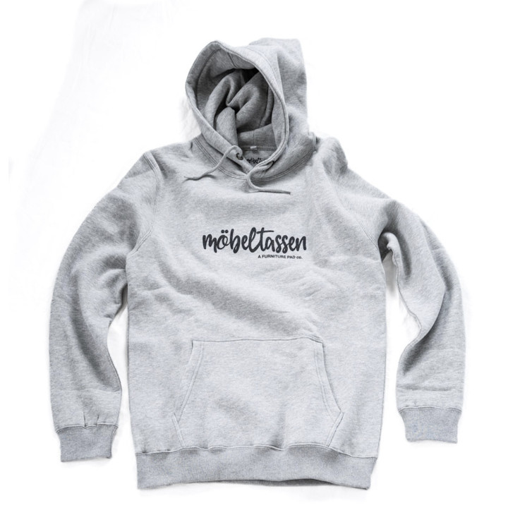 Hoodie, gråmelerad