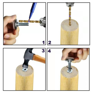 Ställbara fötter i metall, benförhöjare