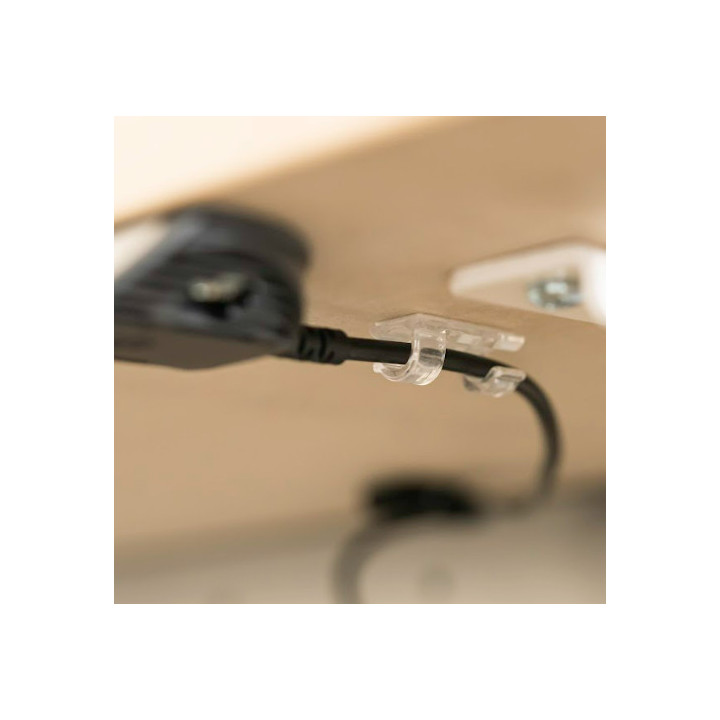 Klipsy do kabli samoprzylepne, mały rozmiar