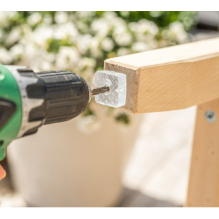 Møbelknotter gummi  montert med skrue