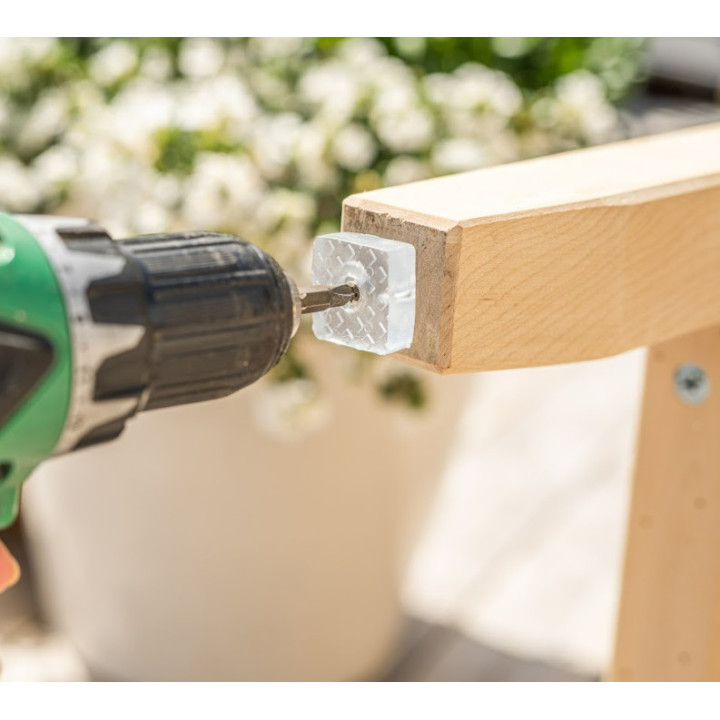 Anti Slip läpinäkyvät huonekalutyynyt, kumissa ruuvilla varustettuna