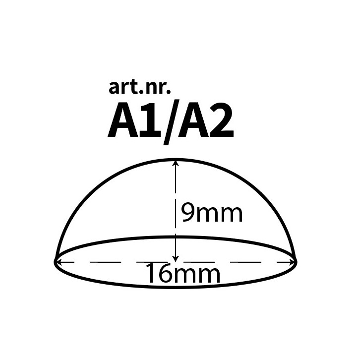 Bumper Pads for Furniture, Rubber, Self Adhesive