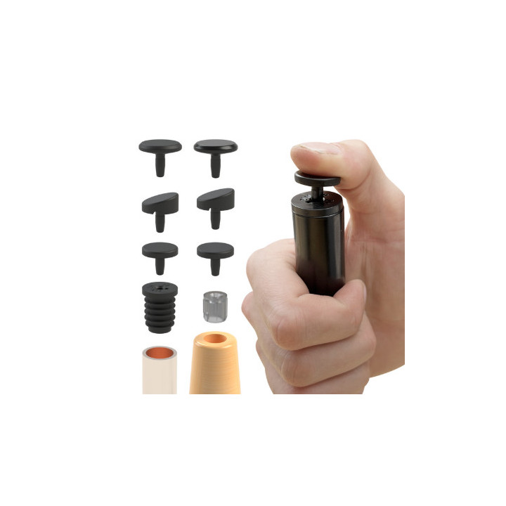 Utbytbar stolskydd, runt invändigt rörskydd