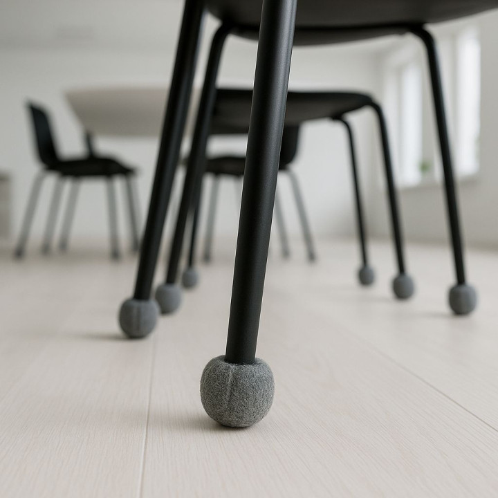Boules de mobilier en feutre