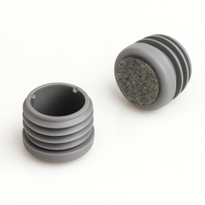 Hætter til stoleben, indvendig pude, rund med filt