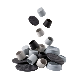 Furniture pads in rubber