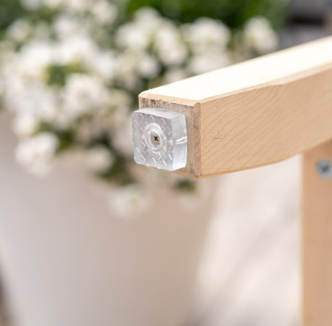 Anti-Rutsch-Möbelauflagen, transparent, aus Gummi mit Schraube