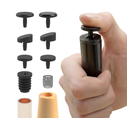 Stuhlbeinkappen, innenliegende, rund aus Kunststoff