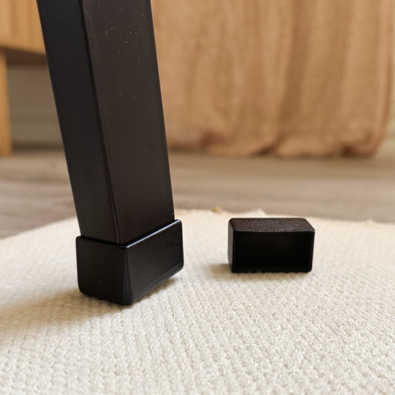 Stuhlbeinkappen zum Überziehen, quadratisch aus Kunststoff